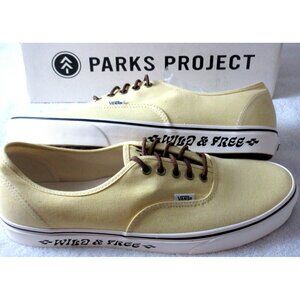 Vans Men's Authentic Parks Project Mellow Yellow Marshmallow Shoes Size 13 NIB